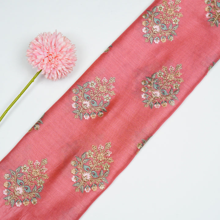 Zaira Buta on Tomato Luxe Silk Chanderi Embroidered Fabric