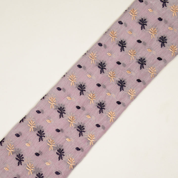 Smita Buti on Lilac Cotton Silk Embroidered Fabric