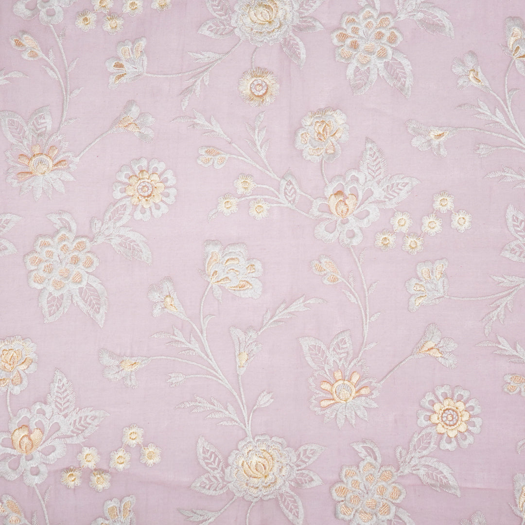 Sanchita Jaal on Baby Pink Cotton Silk Embroidered Fabric