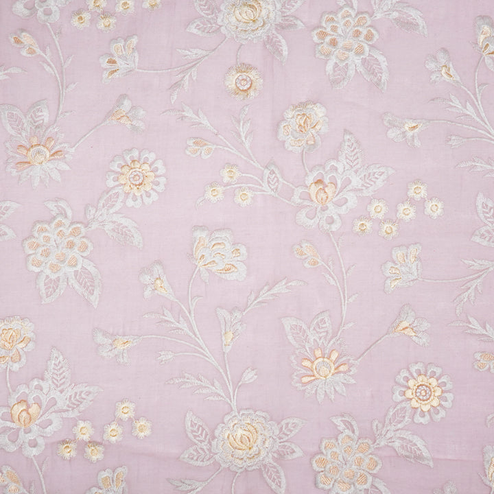 Sanchita Jaal on Baby Pink Cotton Silk Embroidered Fabric