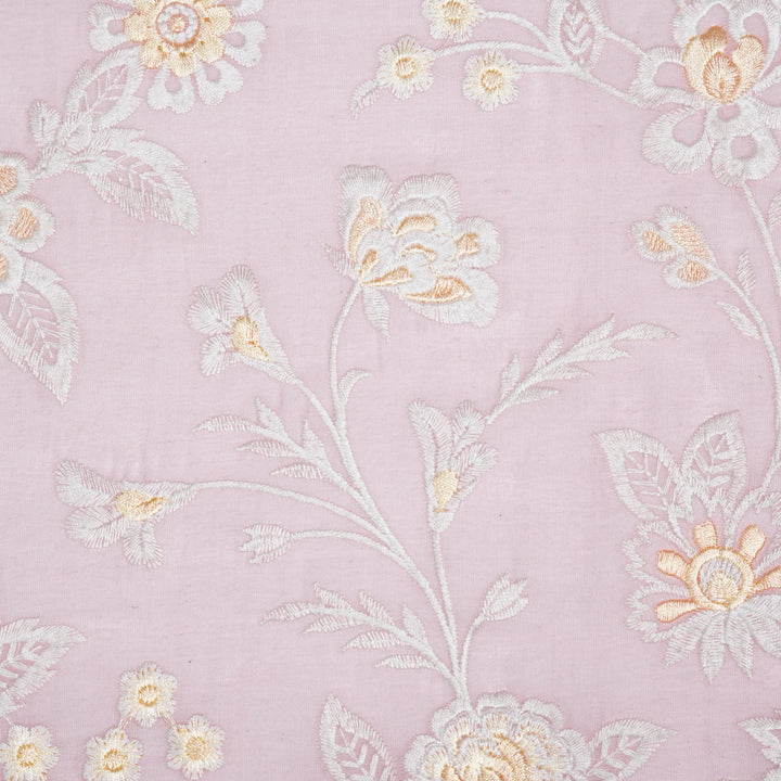 Sanchita Jaal on Baby Pink Cotton Silk Embroidered Fabric