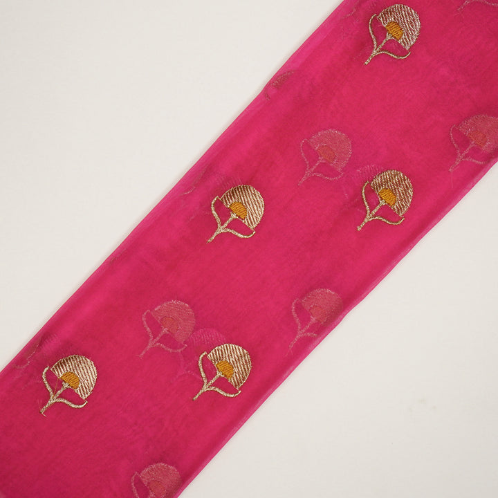 Sahira Buti On  Fuxia Semi Organza