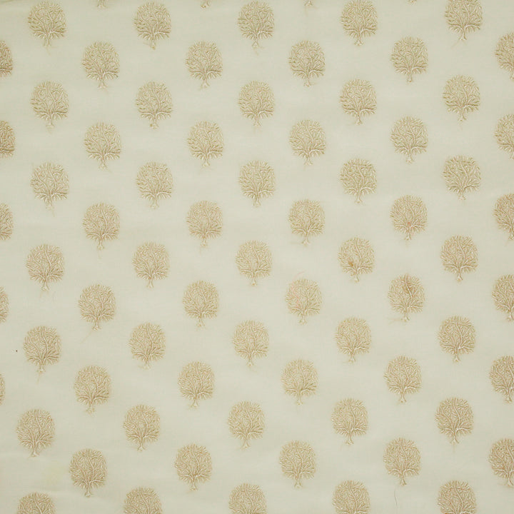 Dhara Buti on Ivory Semi Georgette Embroidered