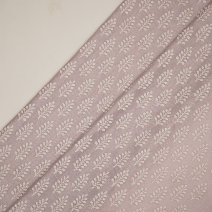 Vanika Buti on Lavender Silk Chanderi Embroidered Fabric