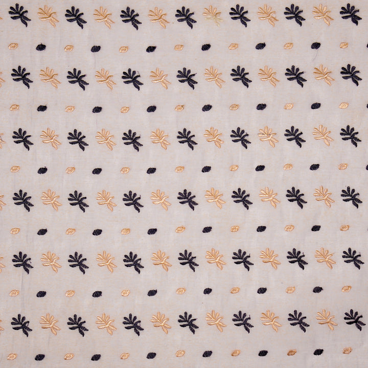 Smita Buti on Lilac Cotton Silk Embroidered Fabric