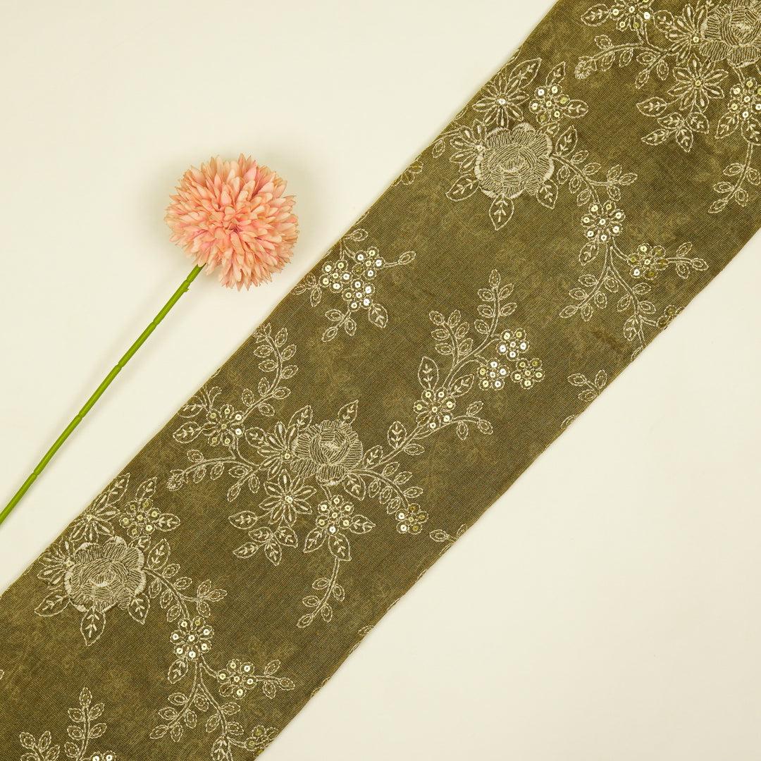 Jamira Jaal on Mouse Tissue Embroidered Fabric