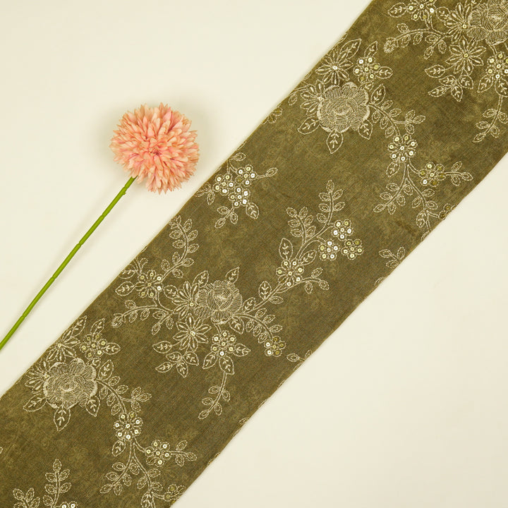 Jamira Jaal on Mouse Tissue Embroidered Fabric