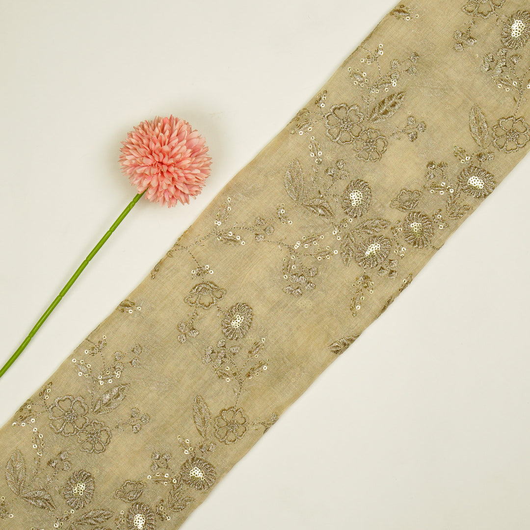 Elira Jaal on Natural Tissue Embroidered Fabric