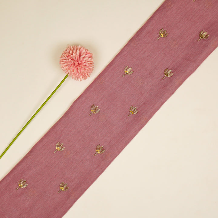 Sara Buti on Onion Tussar Chanderi Embroidered Fabric