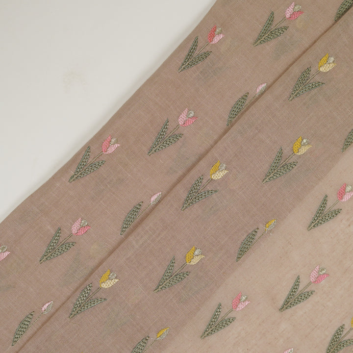 Luma Buti on Onion Gauged Linen Embroidered Fabric