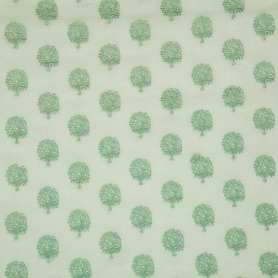 Dhara Buti on Sea/Green Semi Georgette Embroidered