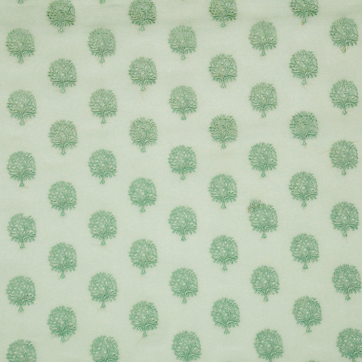 Dhara Buti on Sea/Green Semi Georgette Embroidered