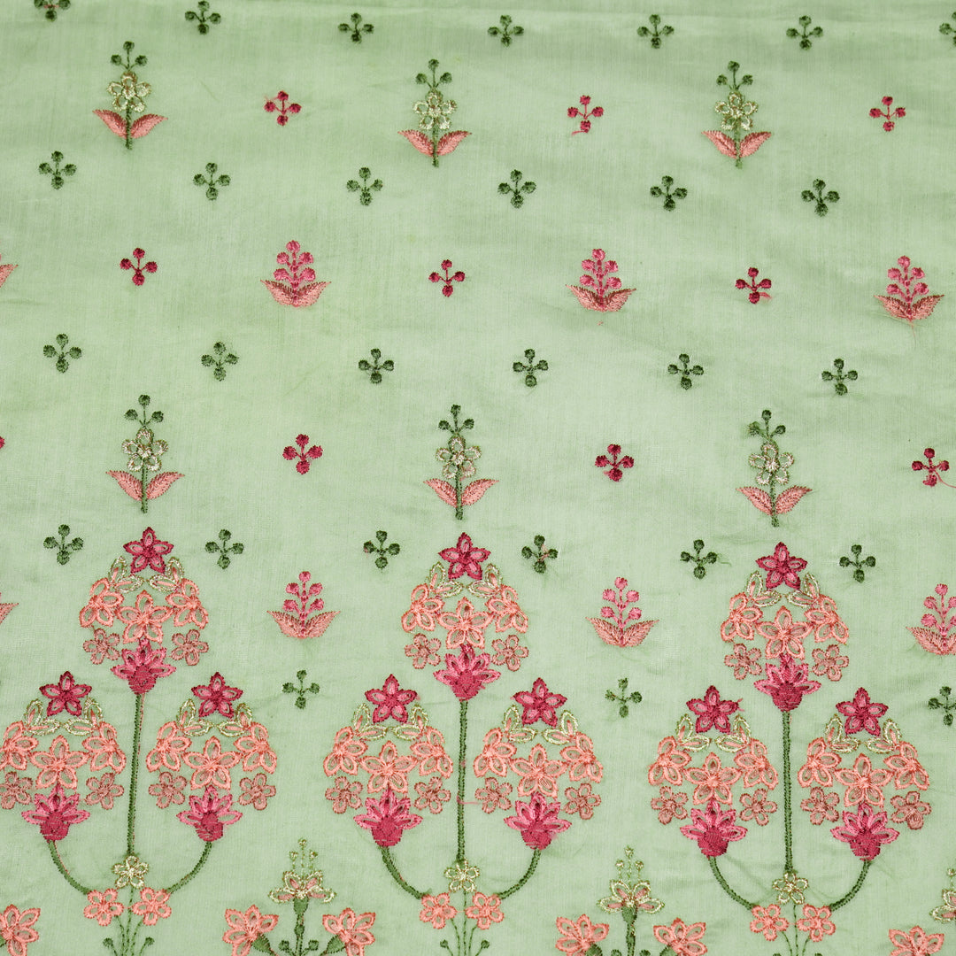 Rukhsana Buti on Sea Green Cotton Silk