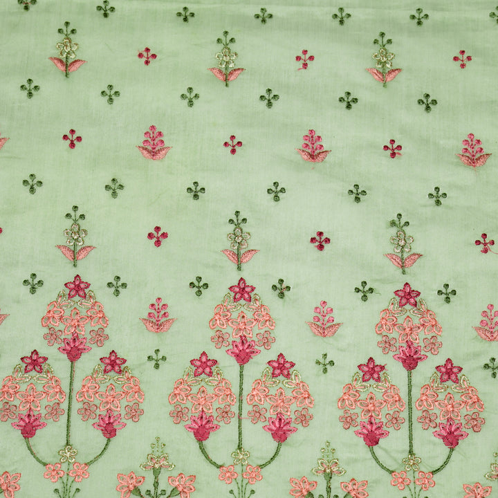 Rukhsana Buti on Sea Green Cotton Silk