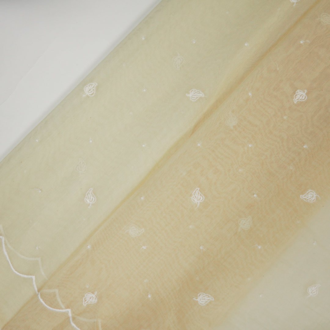 Ruchi Buti on Cream Cotton Silk Embroidered Fabric