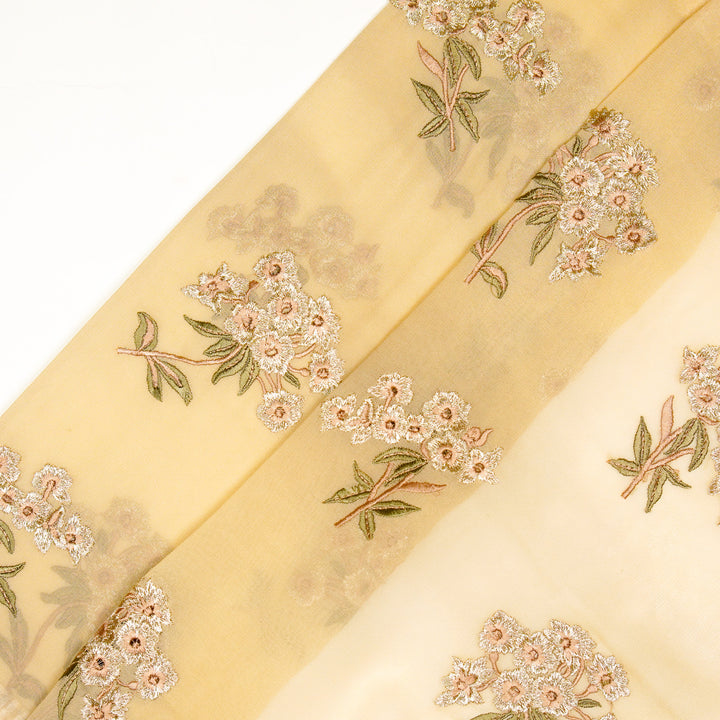 Asiya Buta on Light Beige Silk Georgette