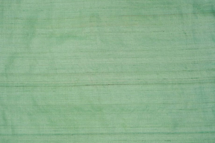 Aqua Green Colour Plain Tussar Silk