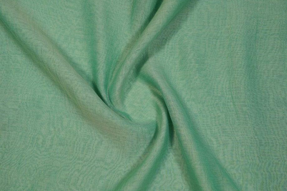 Aqua Green Plain Cotton Silk - Zarinama