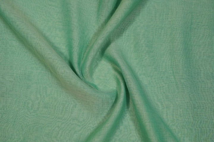 Aqua Green Plain Cotton Silk - Zarinama