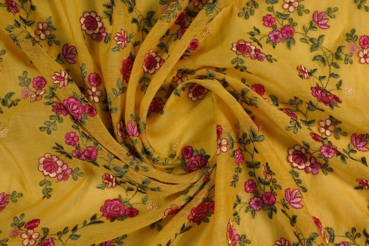 Ivana Jaal On Gold Cotton Silk