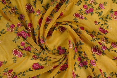 Ivana Jaal On Gold Cotton Silk - Zarinama