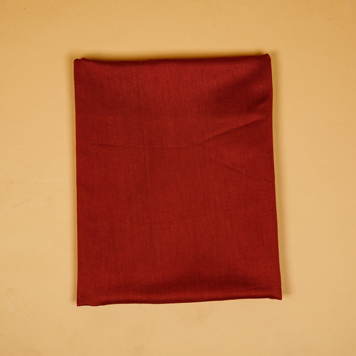 Ketki Buta Suit fabric set on Silk Chanderi (Unstitched)- Chery Red