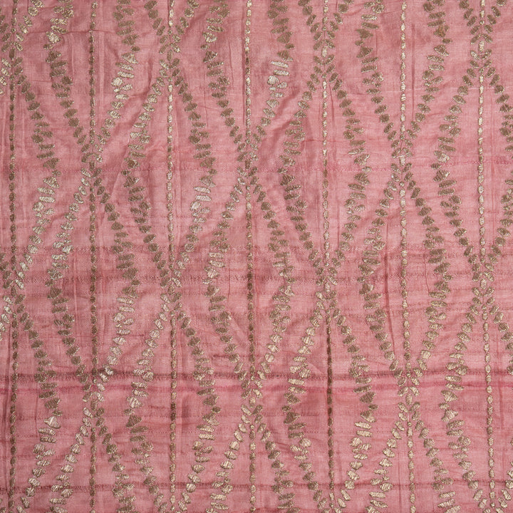 Sofina Zari Jaal on Pink Tussar Silk