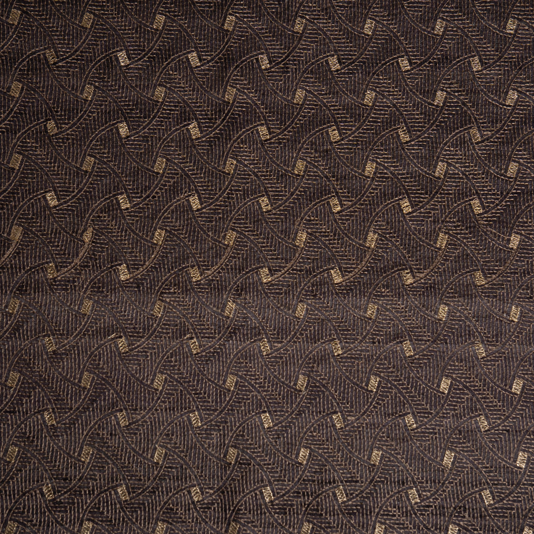 Kaifi Jaal on Black Tussar Silk