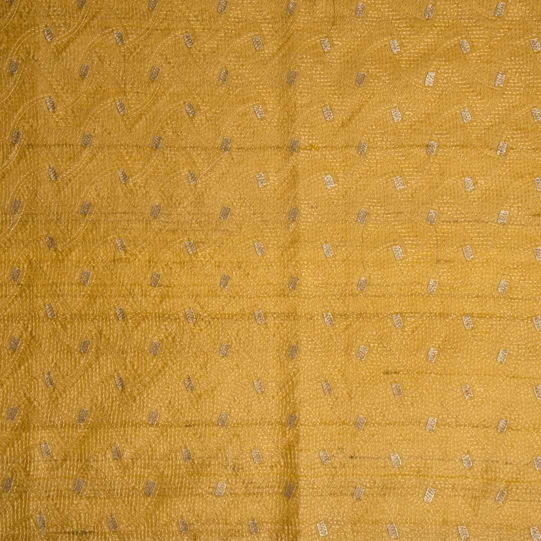 Kaifi Jaal on Gold Tussar Silk