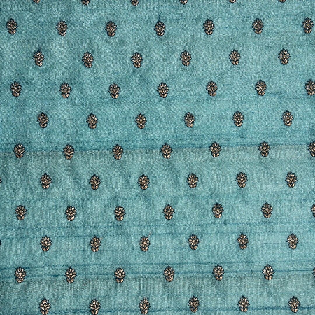 Noya Buti on Turquoise Tussar Silk