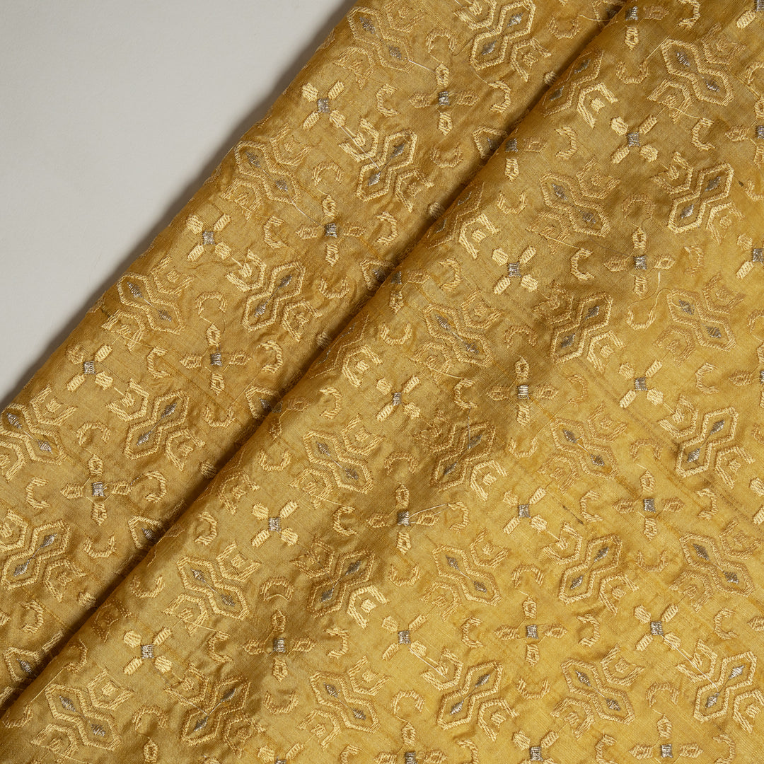 Asher Jaal on Gold Tussar Silk