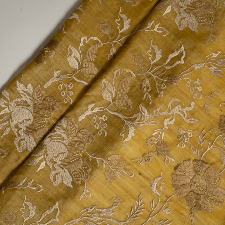 Meer Jaal on Gold Tussar Silk