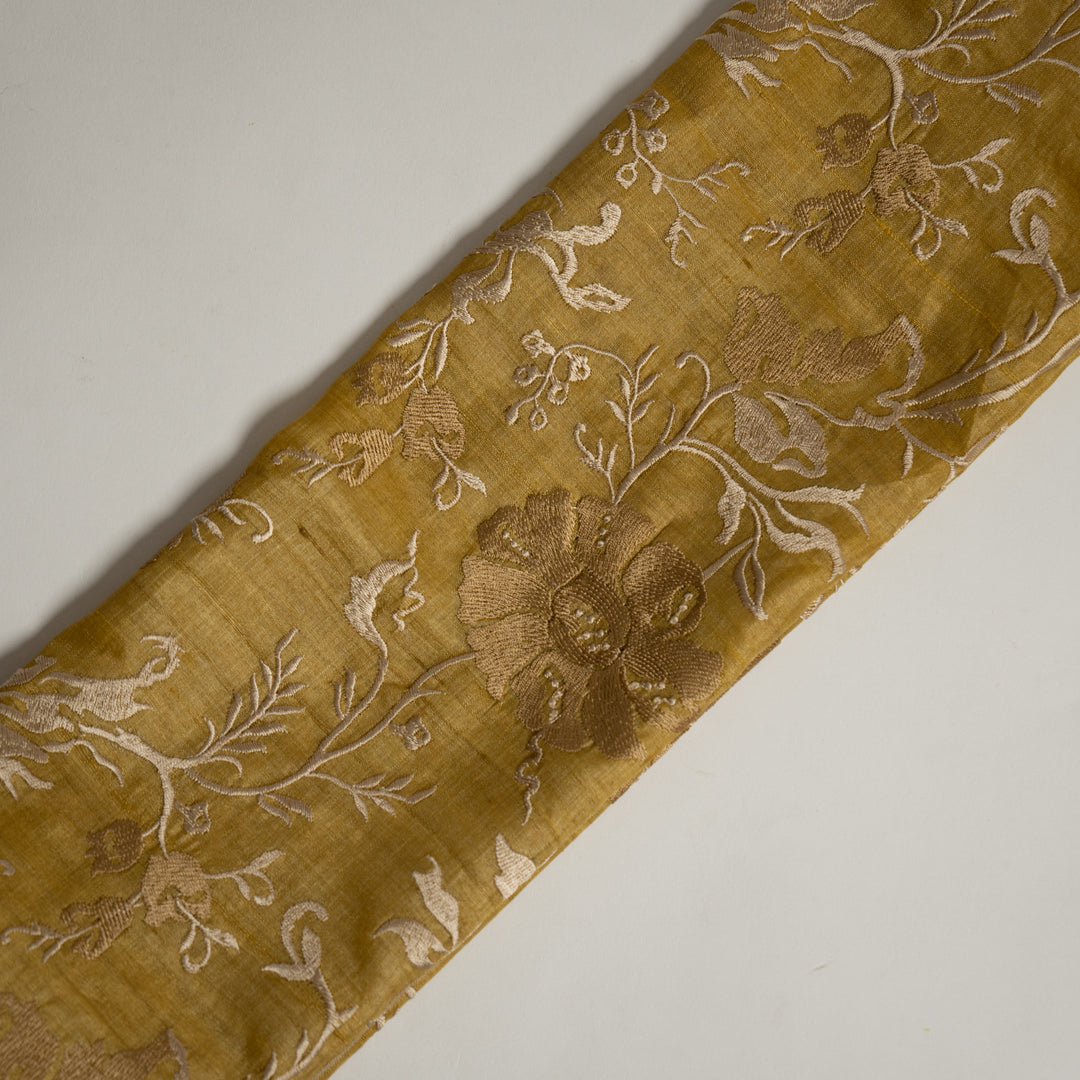 Meer Jaal on Gold Tussar Silk