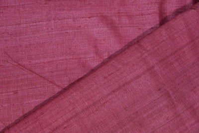 Magenta Colour Plain Tussar Silk