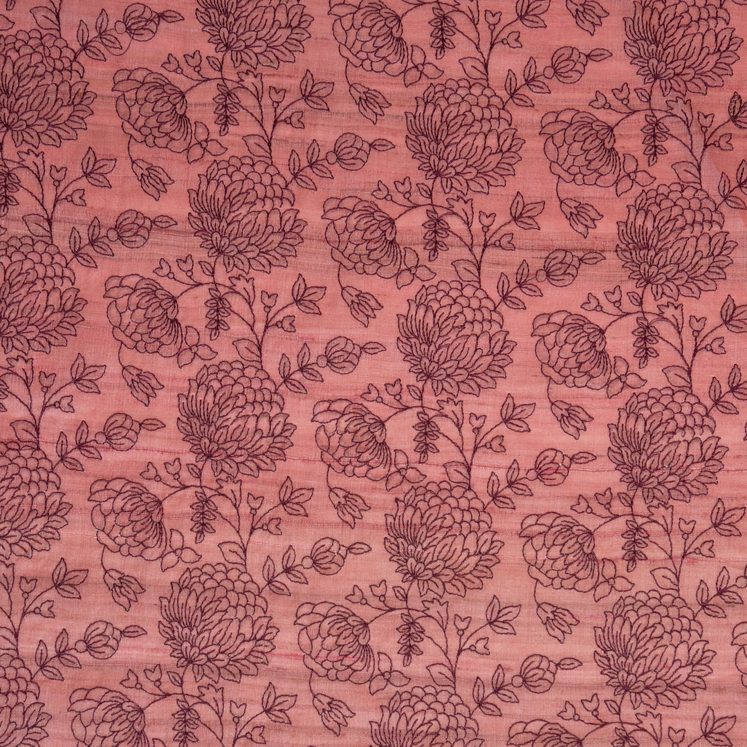 Snehlata Jaal on Pink Tussar Silk