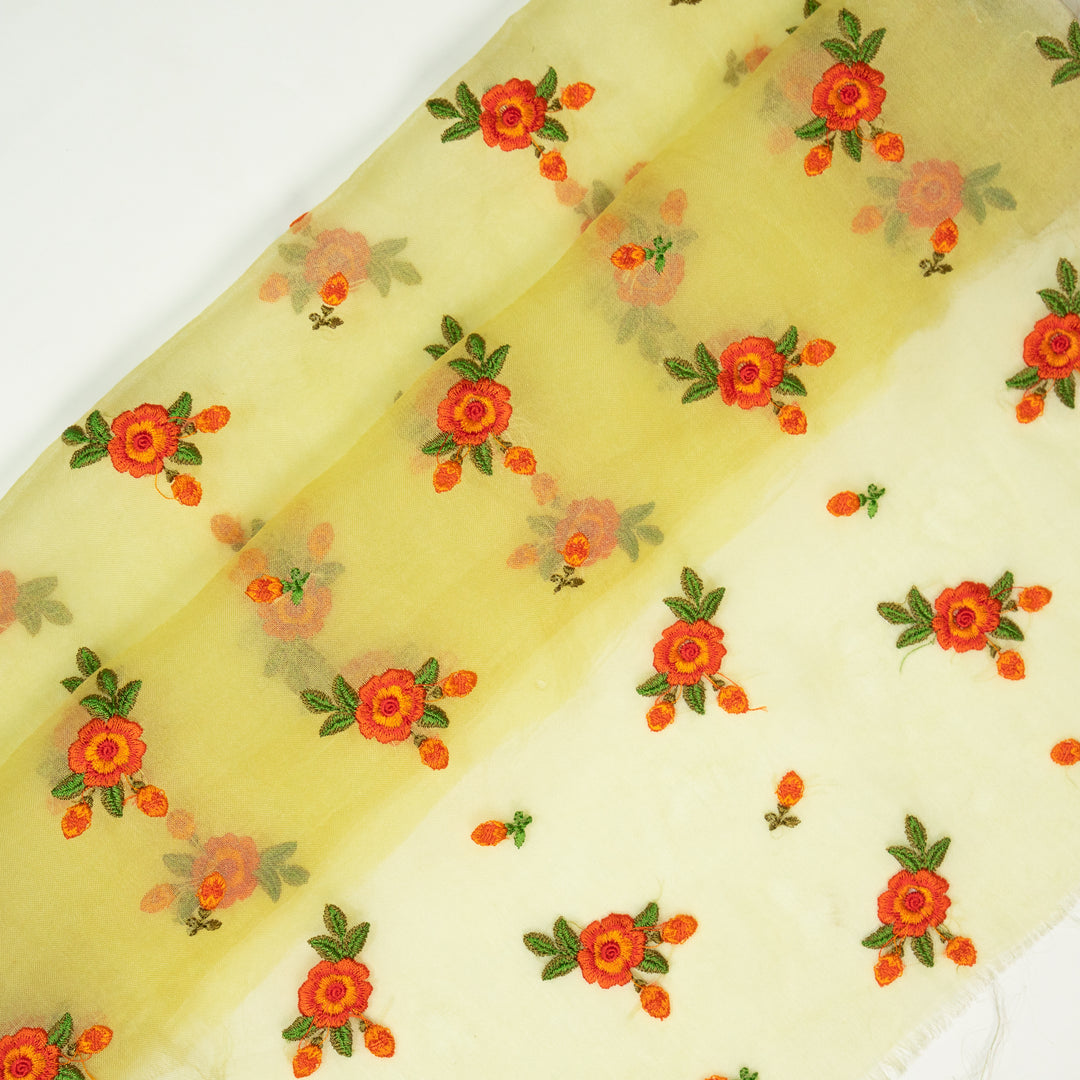 Falguni Buti On Lemon Silk Organza