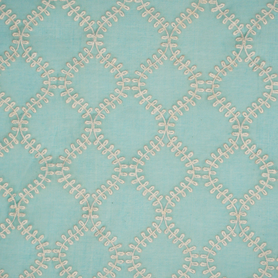 Farhana Jaal on Turquoise Cotton Silk