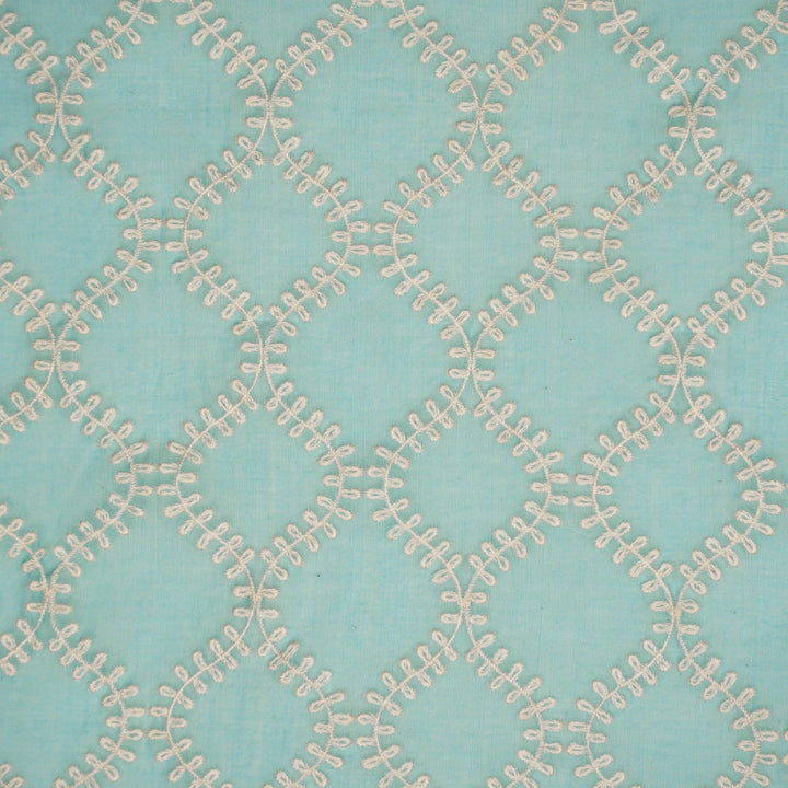 Farhana Jaal on Turquoise Cotton Silk