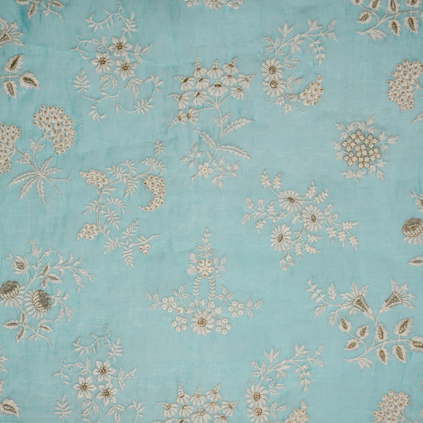 Amita Jaal on Turquoise Cotton Silk
