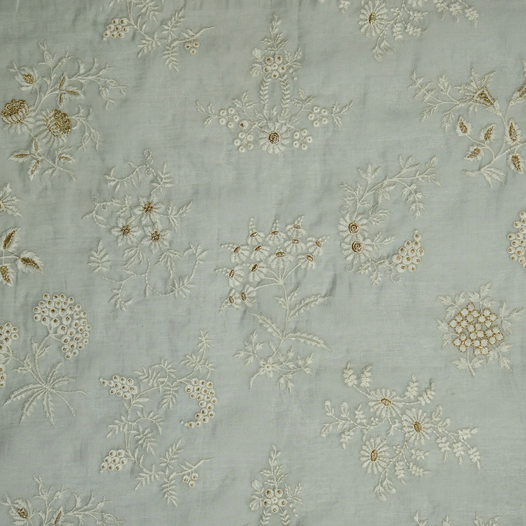 Amita Jaal on Light Grey Cotton Silk