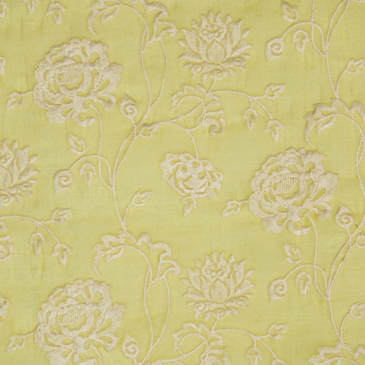 Bani Jaal on Light Yellow Cotton Silk