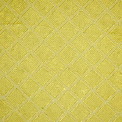 Naila Geometric Jaal on Yellow Georgette