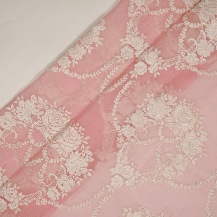 Bhaavya Jaal on Pink Cotton Silk