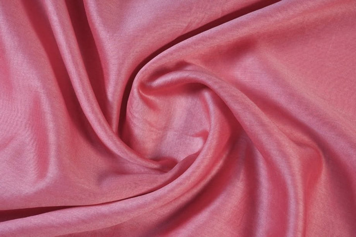 Deep Pink Plain Silk Chanderi- Zarinama