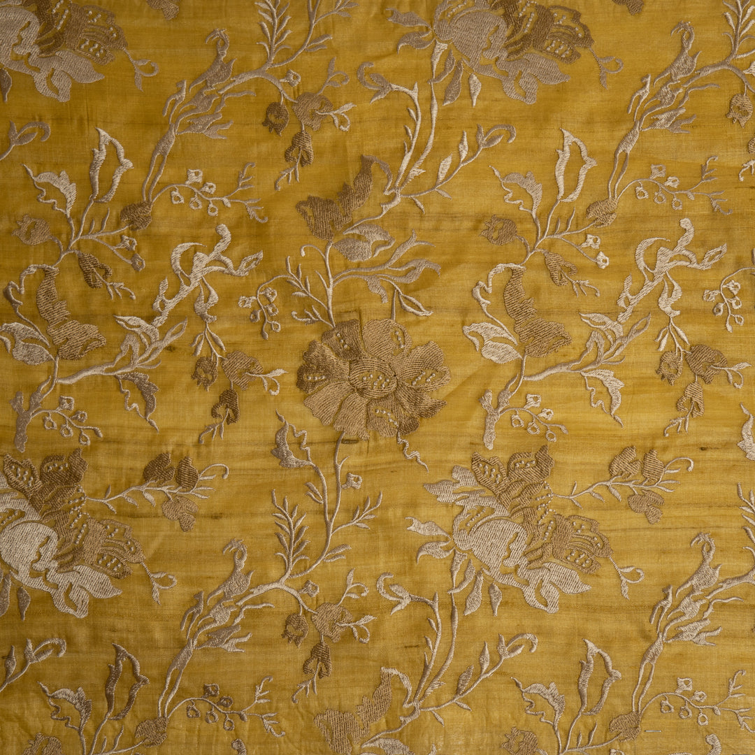 Meer Jaal on Gold Tussar Silk