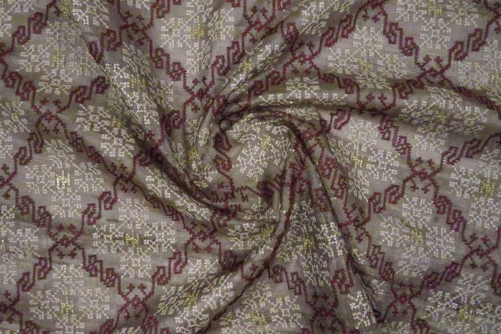 Swara On Onion Self Tussar Silk-Zarinama