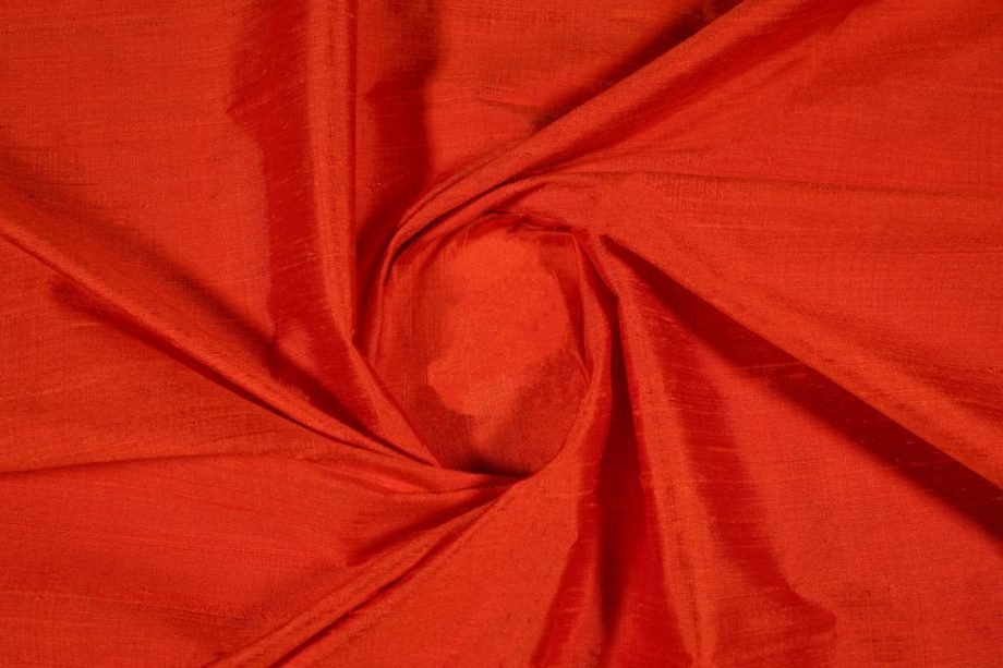 Orange Plain Raw Silk- Zarinama