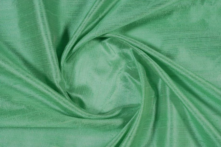 Aqua Green Plain Raw Silk- Zarinama