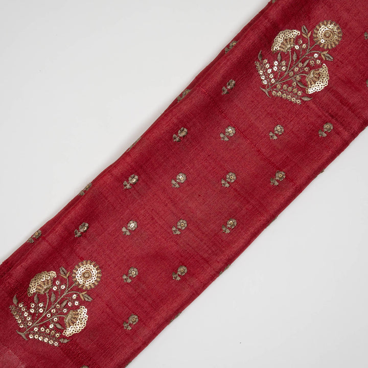 Lina Mix Buta On Maroon Tussar Silk